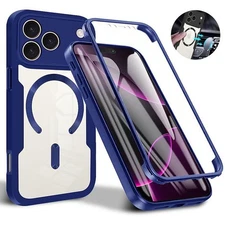 Slim Full-Body Mag Safe Case For iPhone Air 17 Pro Max 17 w/ Screen Protector