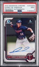 2022 BOWMAN CHROME PROSPECT AUTOS #CPADDE DANNY DE ANDRADE PSA 9 AUTO