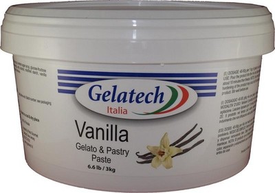 Gelatech Vanilla Gelato Paste - 6.6 Lbs