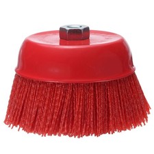 6" Nylon Wire Cup Brush for Angel Grinders with 5/8"-11 Threaded Arbor