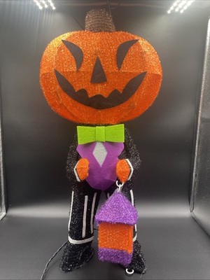 Hyde & EEK! Boutique Incandescent 20'' Pumpkin Character~Indoor/Outdoor