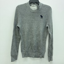 Abercrombie and Fitch Men  s Muscle Sweater Gray Size Medium New NOS