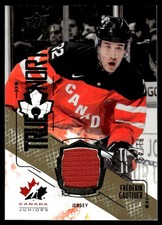 2015-16 UD Team Canada Juniors True North Jersey Gold Frederik Gauthier 31/49