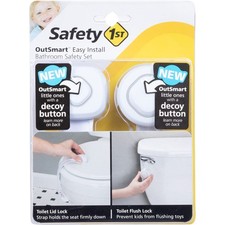 Safety 1st Room Solutions No-Tools Baby Proof Bathroom Safety Kit Toilet Locks