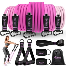 HPYGN Resistance Bands, Workout Bands, Fitness Bands with Door Anchor and Ank...