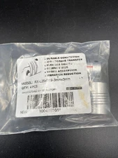 4 Piece  3mm to 3mm Shaft Coupling L25xD19 Flexible Coupler Beam Silver