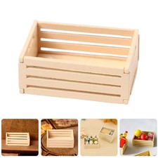  5 Pcs Minihaus-möbel Mini-picknickkorb Puppenhauszubehör Mini-Holzkiste