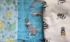 Flannel Cotton Fabric Lot JoAnn Super Snuggle Vintage 3 1/2 Yards New
