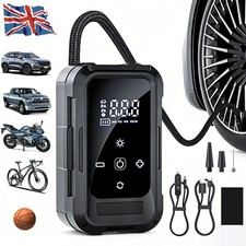 Portable 12V Cordless Tyre Inflator Electric Air Compressor Pump For Car Van UK