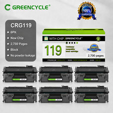 6PK CRG119 Toner for Canon 119 imageClass MF6160dw MF414dw MF5950dw MF5960dn
