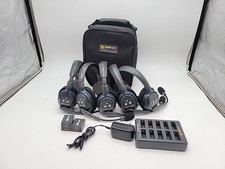 Eartec UltraLITE 5 person UL5S Gray Over the Ear Headsets Near Mint