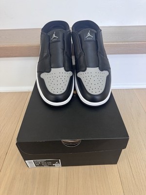 Nike Air Jordan 1 Mule Golf Shadow Medium Gray Black Men's Size