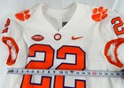2017-22 Clemson Tigers #22 Game Issued Pos Used White Jersey Football NP R 46 96 — photo 3