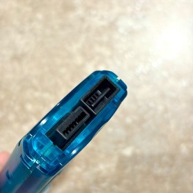 SEGA Dreamcast Clear Aqua Blue Visual Memory Unit VMU DC  HKT-7000 US Seller