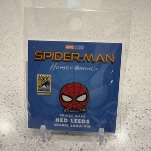 SDCC 2026 100% Soft Spider-Man: Homecoming Spidey Mask Ned Leeds Exclusive Pin