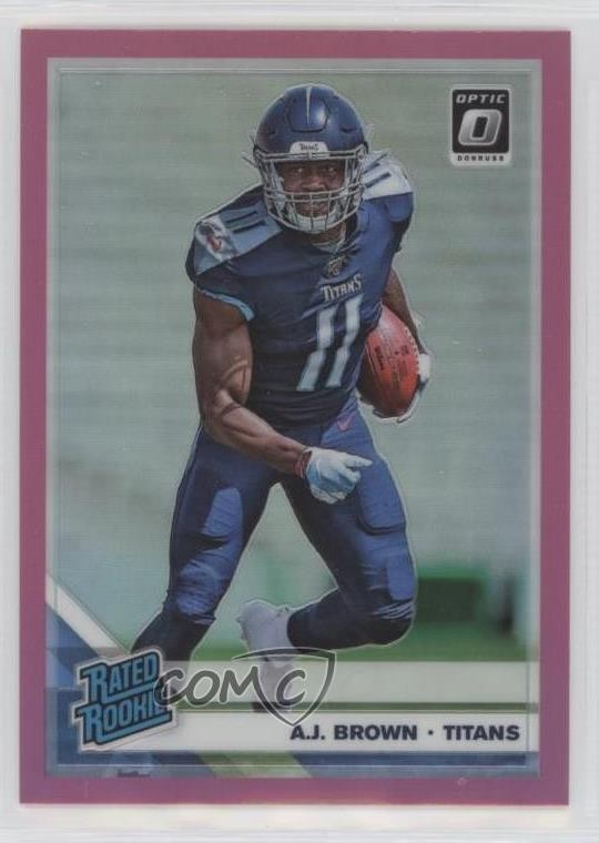 2019 Panini Donruss Optic Rated Rookie Pink Prizm AJ Brown #164 0e28