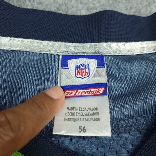 Seattle Seahawks stitched jersey Shawn Springs mens 3XL Reebok on field blue - Picture 3 of 11