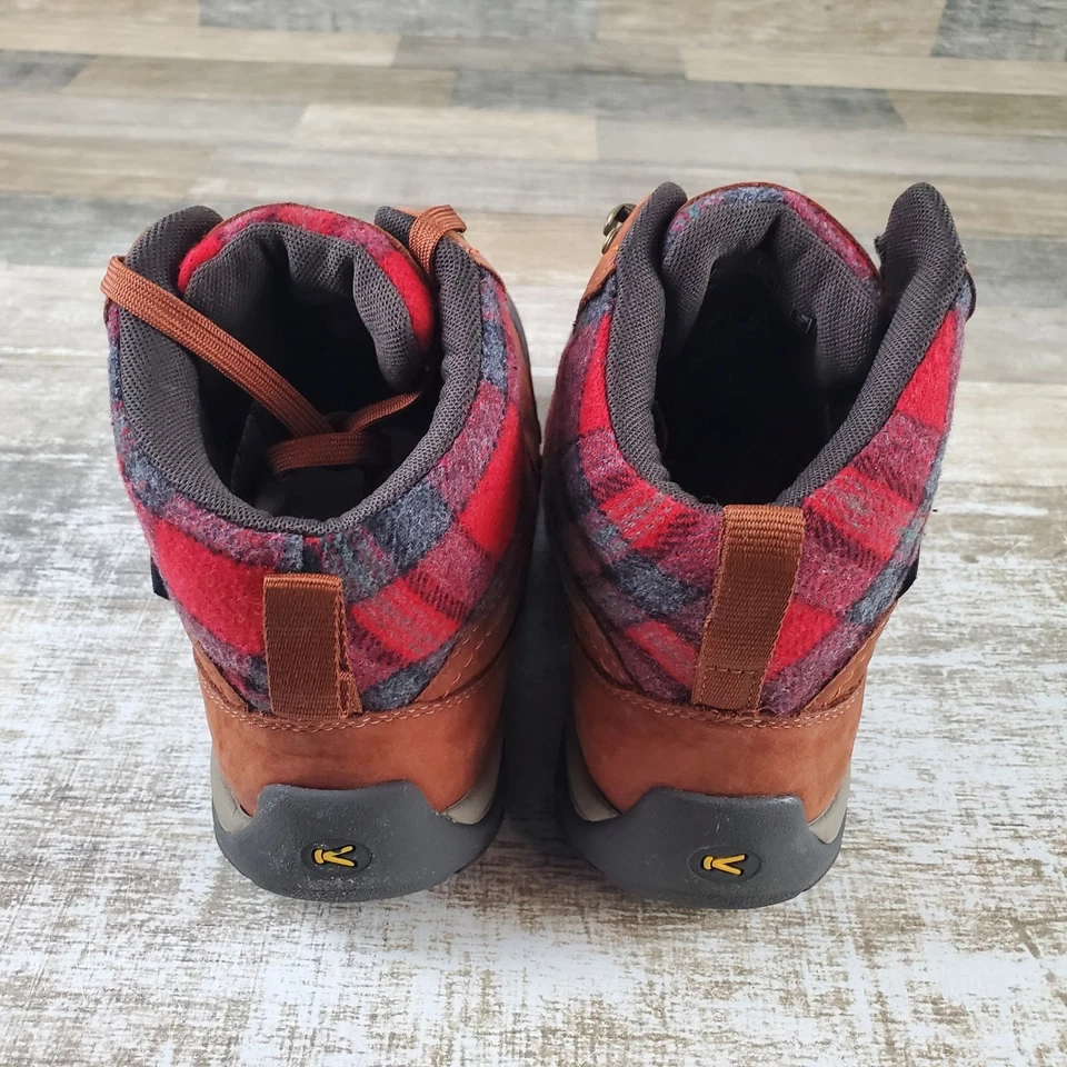 Keen Kaci III Mujer Invierno Senderismo Zapatos Talla 9.5 Rojo Impermeable Con Cordones Medio Top Foto 3 de 4