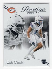 Austin Booker 2024 Panini Prestige Football Rookie Card Bears #372