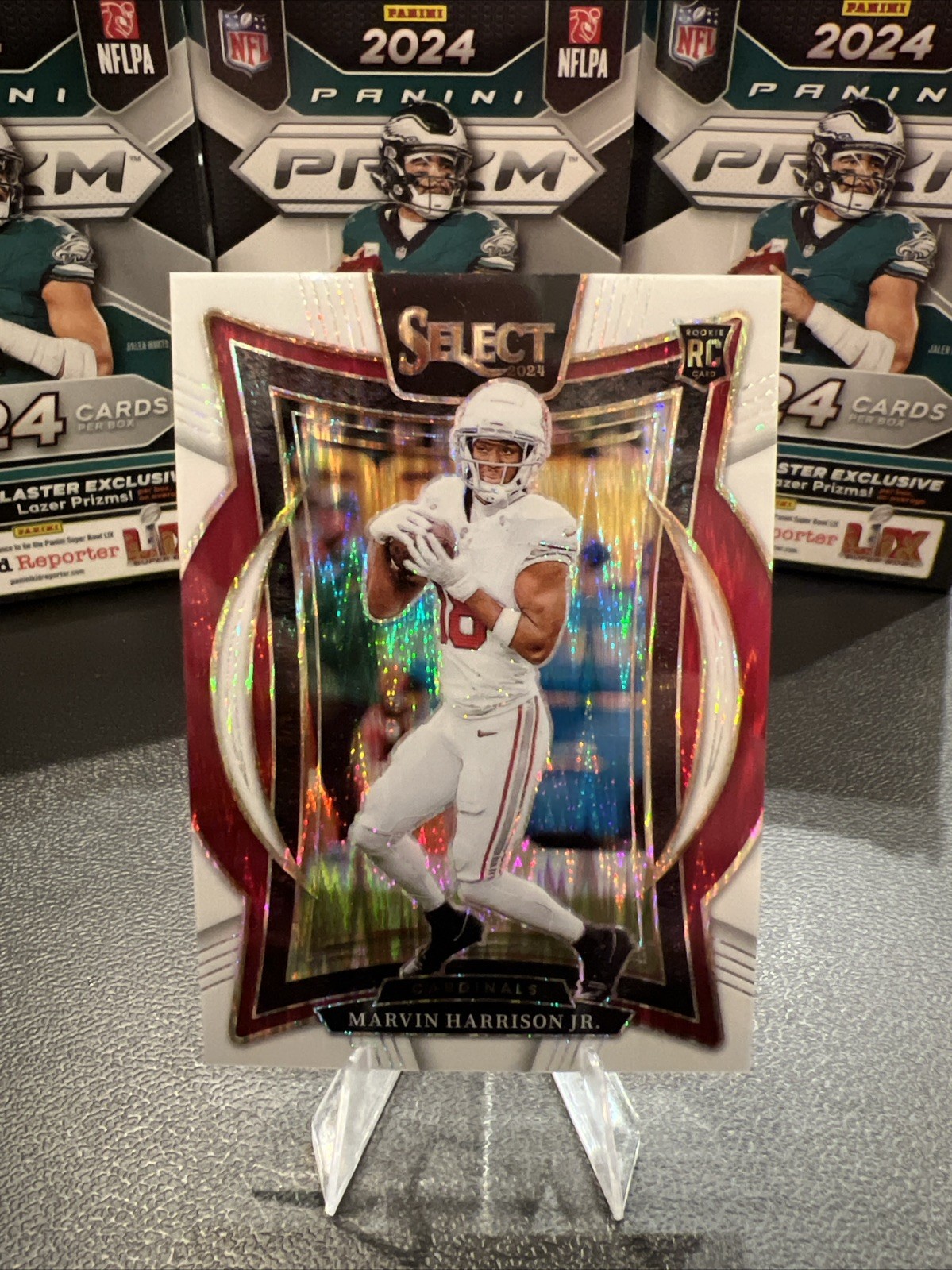 2024 Panini Select Marvin Harrison Jr Rookie White Shock Prizm /199 RC #28 💎