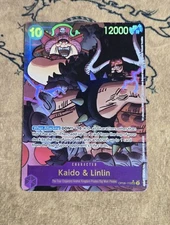One Piece Card Game Kaido & Linlin (Parallel) OP08-119 Secret Rare NM English 