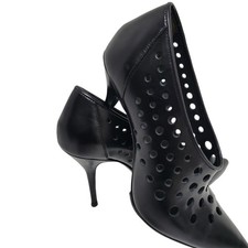 Alexander Wang Magdalena Black Leather Holes ...