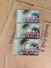 Lot Of 3 Maxell MAX203010 High Grade VHS-C Videotape Cassette