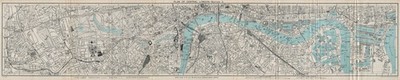CENTRAL LONDON - ABSCHNITT 3 Vintage Stadt/Stadtplan. London. WARD LOCK 1925 Karte