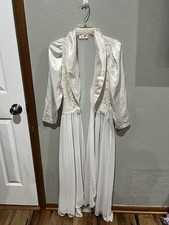 Vintage Victoria Secret Bridal Chiffon and Lace Robe Best for S Or XS EUC RARE