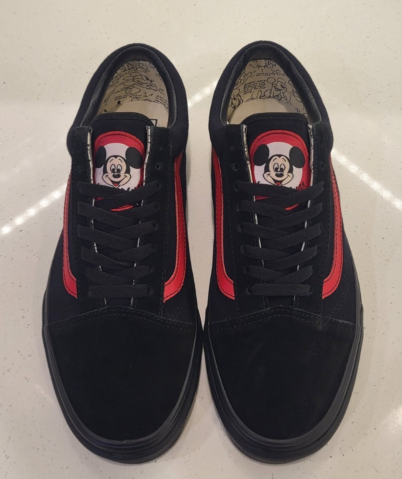 Vans X Disney 90th Old Skool Mickey Mouse Club Black Red Mens size