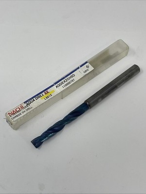 9/32  Nachi Aqua EX Carbide Coolant Through Drill Bit, Flat Bottom, 9815, New