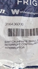 Electrolux Infinite Switch 316436000 for Cooktop Frigidaire Kelvinator Tappan