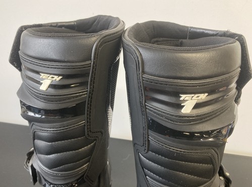 Alpinestars Tech 1 Motocross Enduro Motorbike Black Boots Size EUR 48 UK 12 VGC - Picture 12 of 22