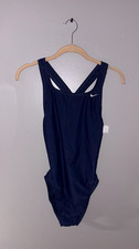 Nike One Piece Swim Suit With Open Back Navy Blue for Kids