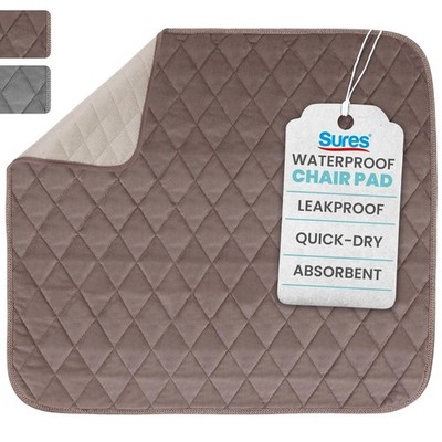 Sures Waterproof Chair Pads for Incontinence (22'' x 21'') - Washable, Waterpro...