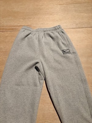 Nike x Stussy Gray Fleece Sweatpants Men's XL | eBay