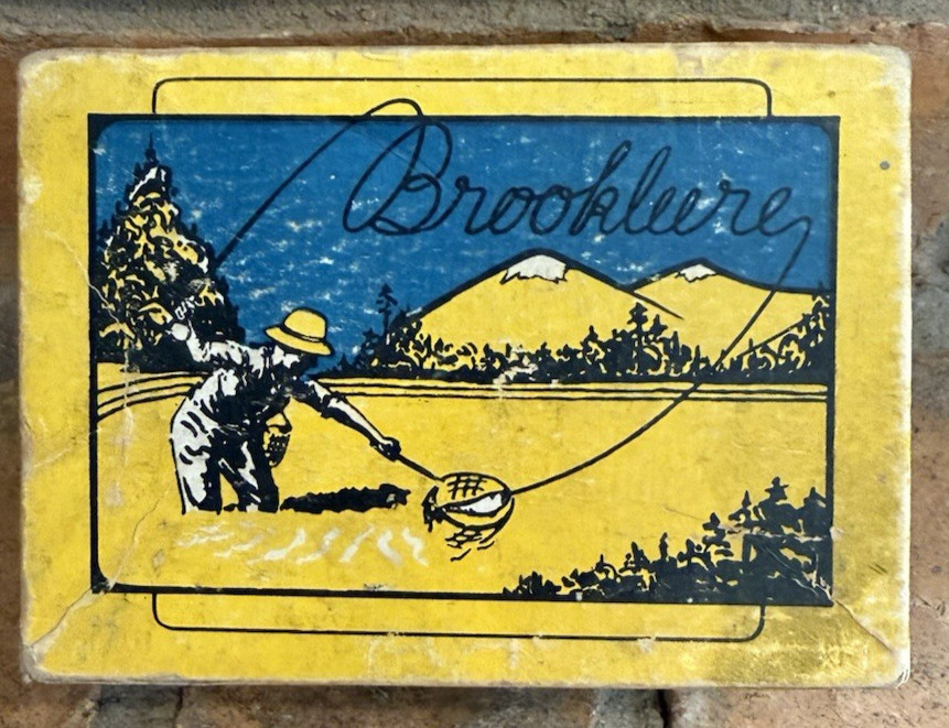 VERY RARE! Vtg Brookleere #35 Level Winding Casting Reel Box