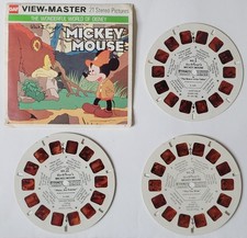 1958 Walt Disney's Mickey Mouse View Master Packet B528 3 Reel Set. No booklet.