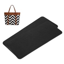2pcs Felt Bag Base Shaper Handbag 12.01x5.12" 3mm Thick, Black
