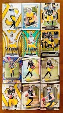 2025 Pittsburgh Steelers LOT 12 CARDS Will Howard RC x3! Sawyer x2 DK GREEN 8 RC