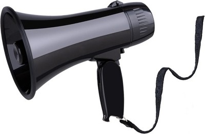 MyMealivos 20W Portable Megaphone Bullhorn Speaker Voice Siren Black #R05