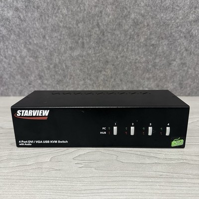 StarView SV431DDUSB   4-Port DVI / VGA USB KVM Switch with Audio