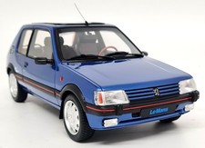 Otto 1/18 Peugeot 205 GTi Le Mans Miami Blue 1991 Resin Scale Model Car