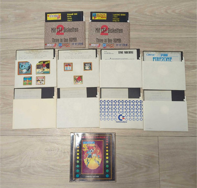 C64 COMMODORE 64 Spiele SAMMLUNG 11 Disketten FLOPPY Disk