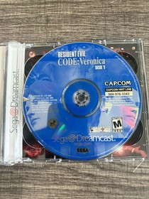 Resident Evil CODE Veronica (Sega Dreamcast) Game & Manual W Reg Card  - Tested 
