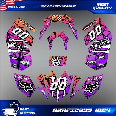 Suzuki LTR 450 Wrap Kit 2006-2014 Custom ATV Graphics Decals Stickers Set
