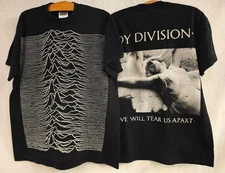 Joy Division Unknown Pleasures Vintage 90s Band XL Single Stitch T-Shirt REPRINT