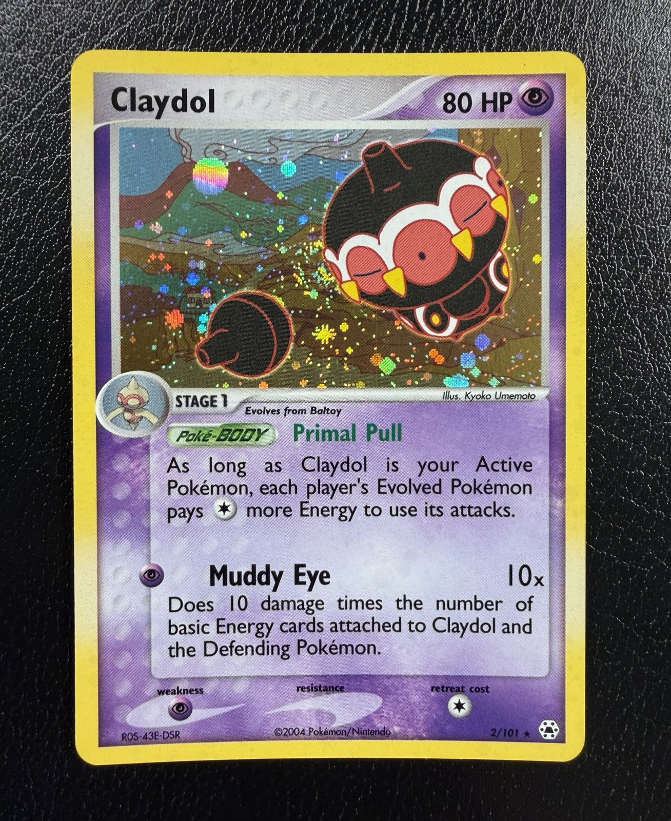 Claydol 2/101 Ex Hidden Legends Holo Rare Pokémon TCG With Swirl🌀NM