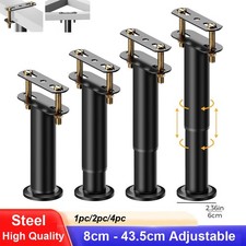 1x Bed Legs Adjustable Retractable Heavy Duty Bed Center Frame Slat Support Leg