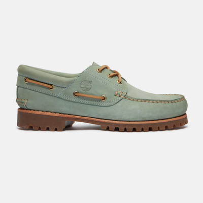 Timberland Authentic 3-Eye Noppen Handgenäht Bootsschuhe IN Grün Limitierte Ware